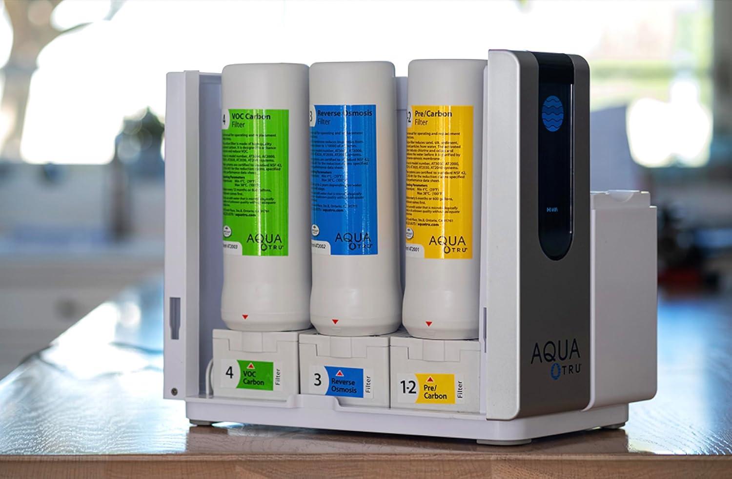 AquaTru Stage 4 Replacement VOC Filter with pH+ Mineral Boost for AquaTru Classic, Connect & Under Sink, 1 Pack