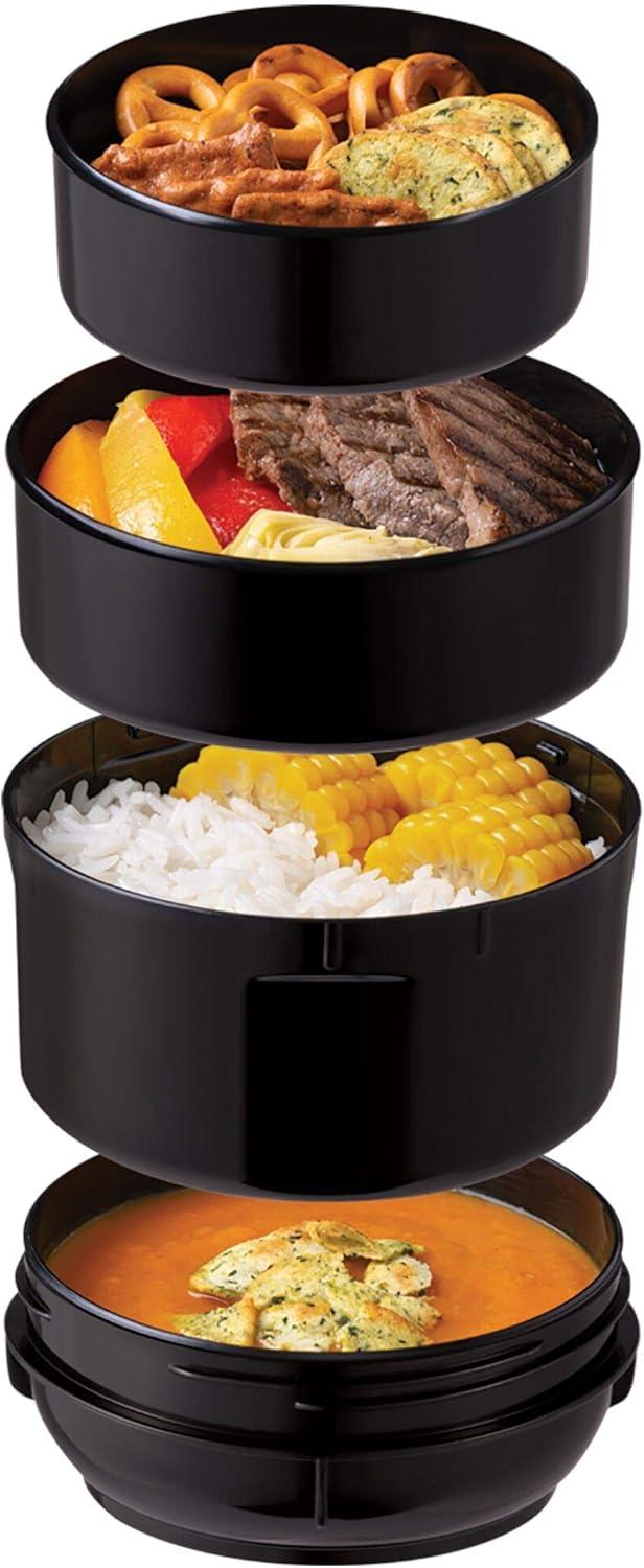 Zojirushi Mr. Bento® Stainless Steel 4 Container Food Storage Set