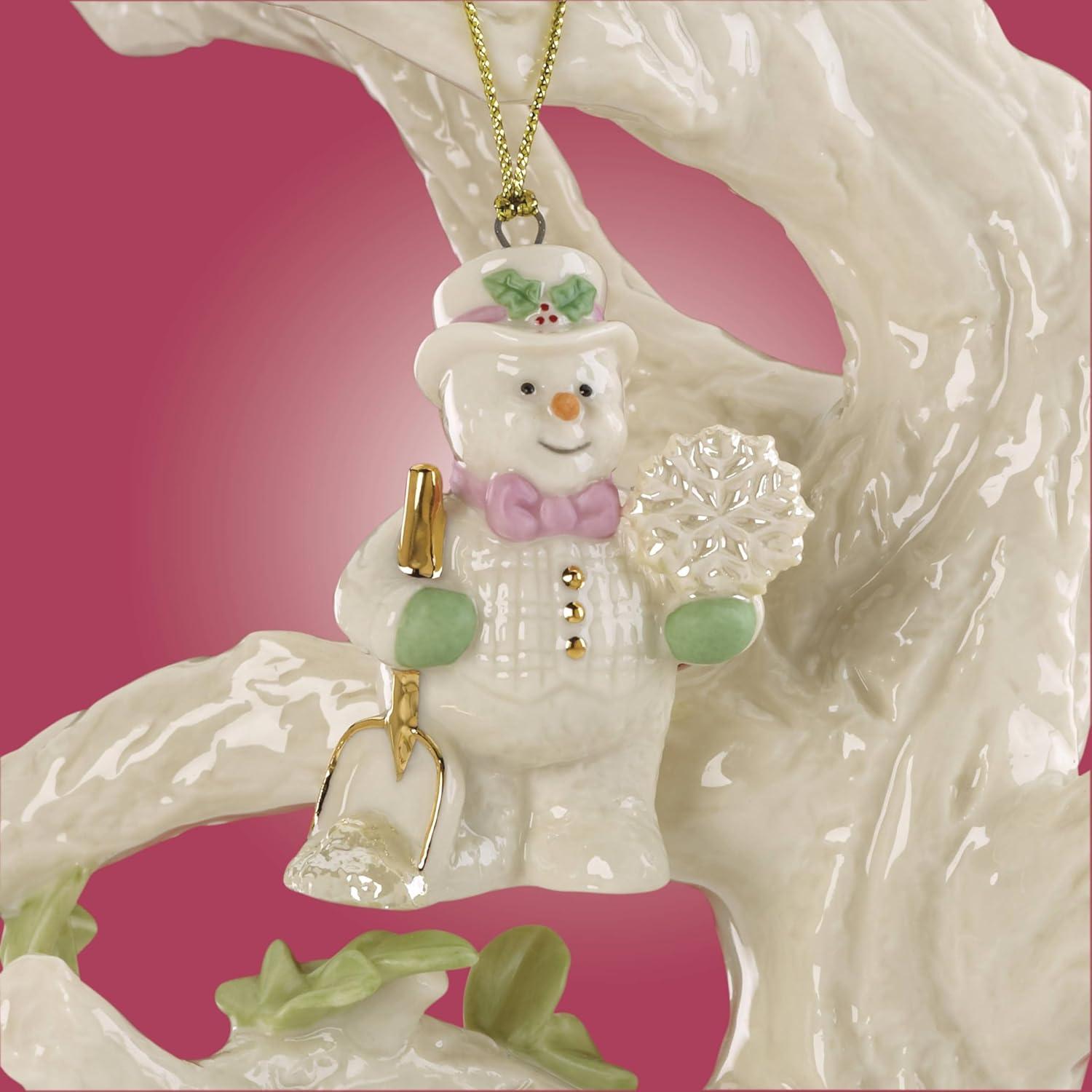 Snow Pals Hand-Painted Porcelain 12-Piece Ornament Set