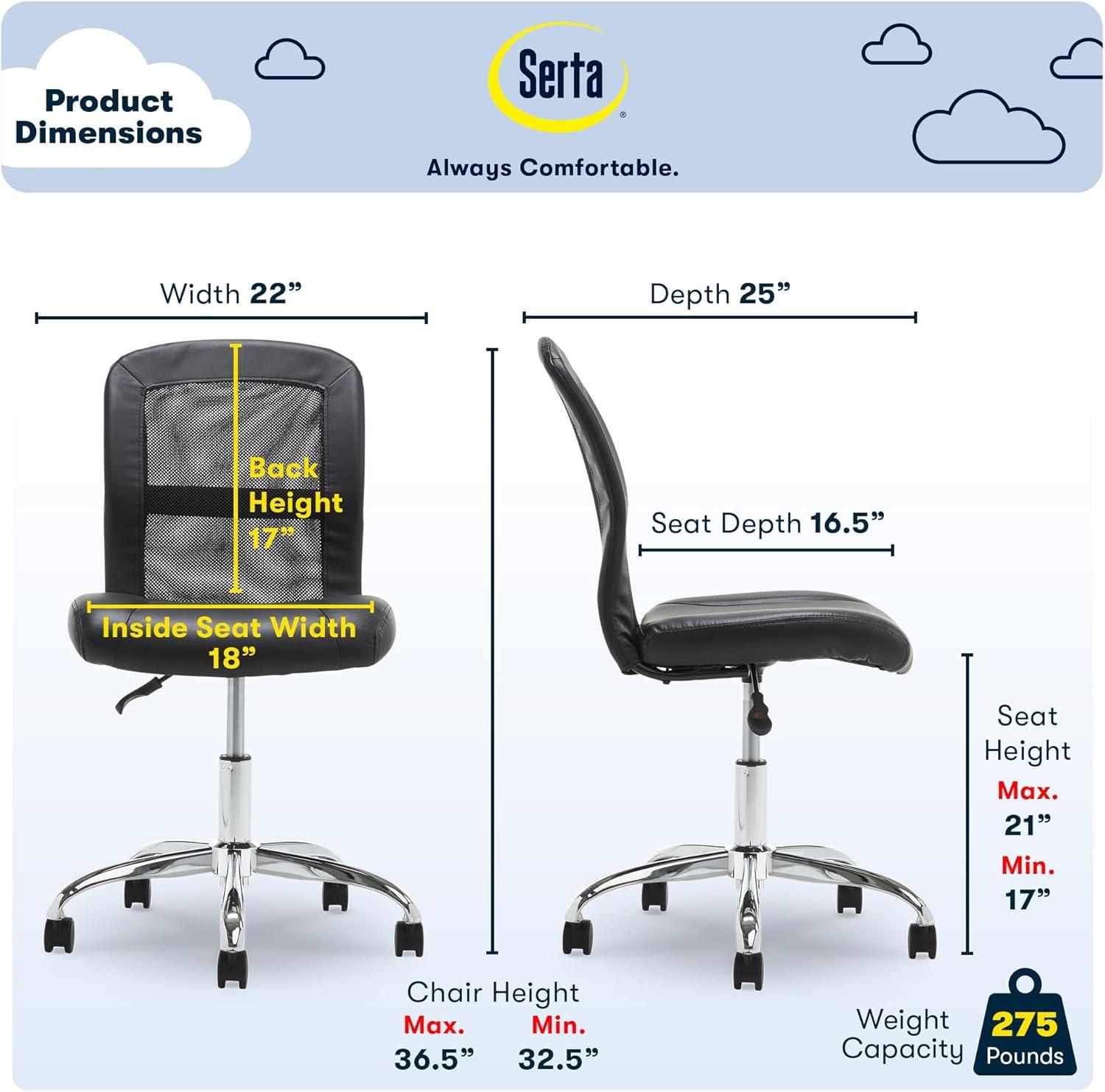 Essentials Computer Chair - Serta