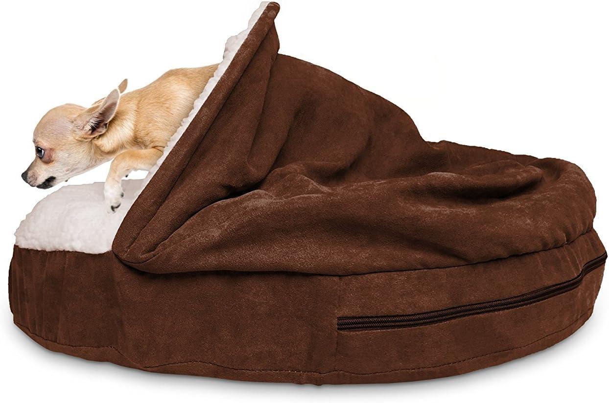 FurHaven Faux Sheepskin Snuggery Orthopedic Dog Bed