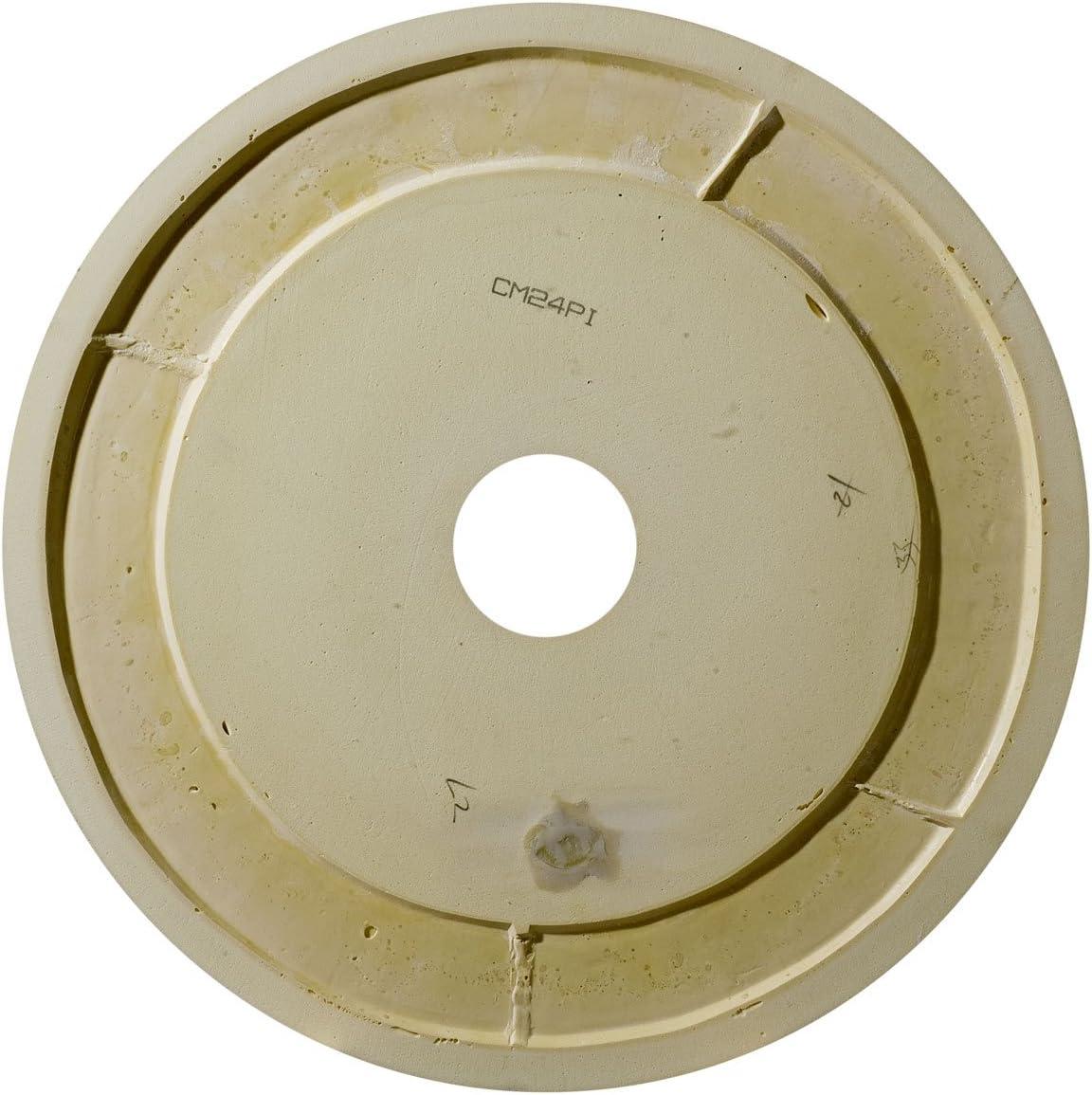 Swindon 24" Gray Urethane Ceiling Medallion