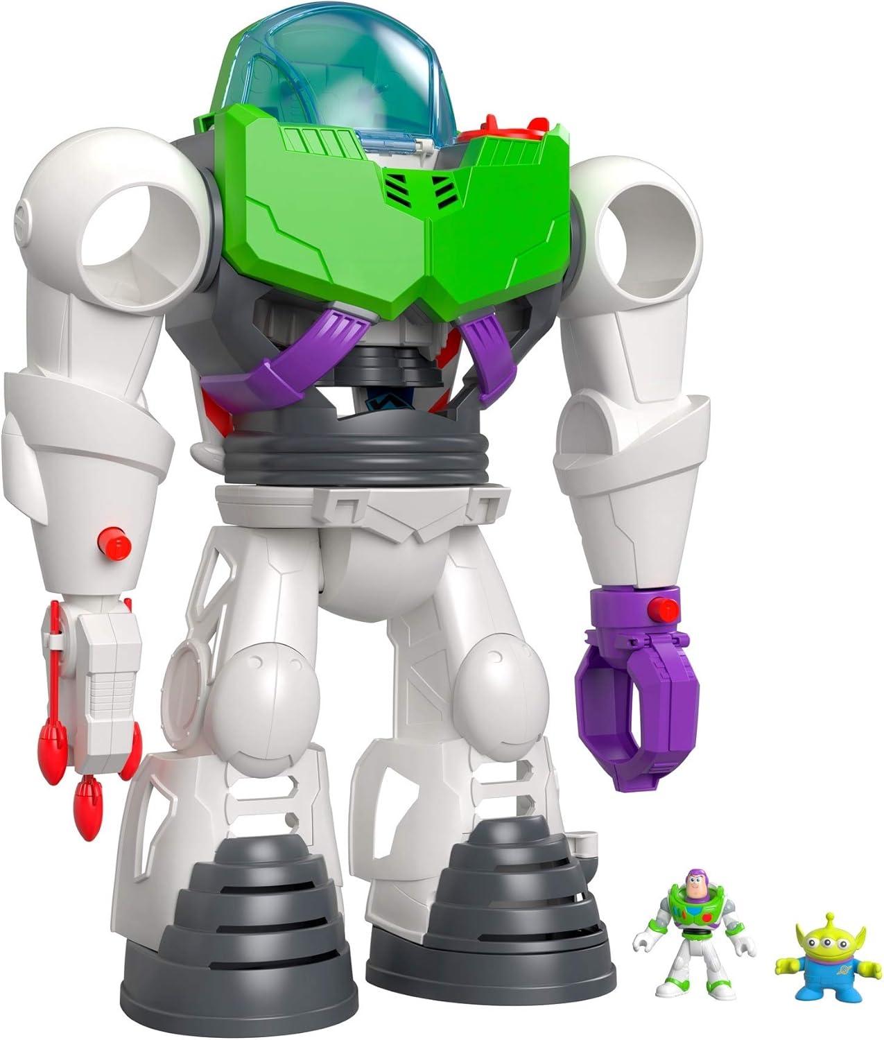 Fisher-Price Imaginext Preschool Toy Disney Pixar Toy Story Buzz Lightyear Robot Playset with Spaceship