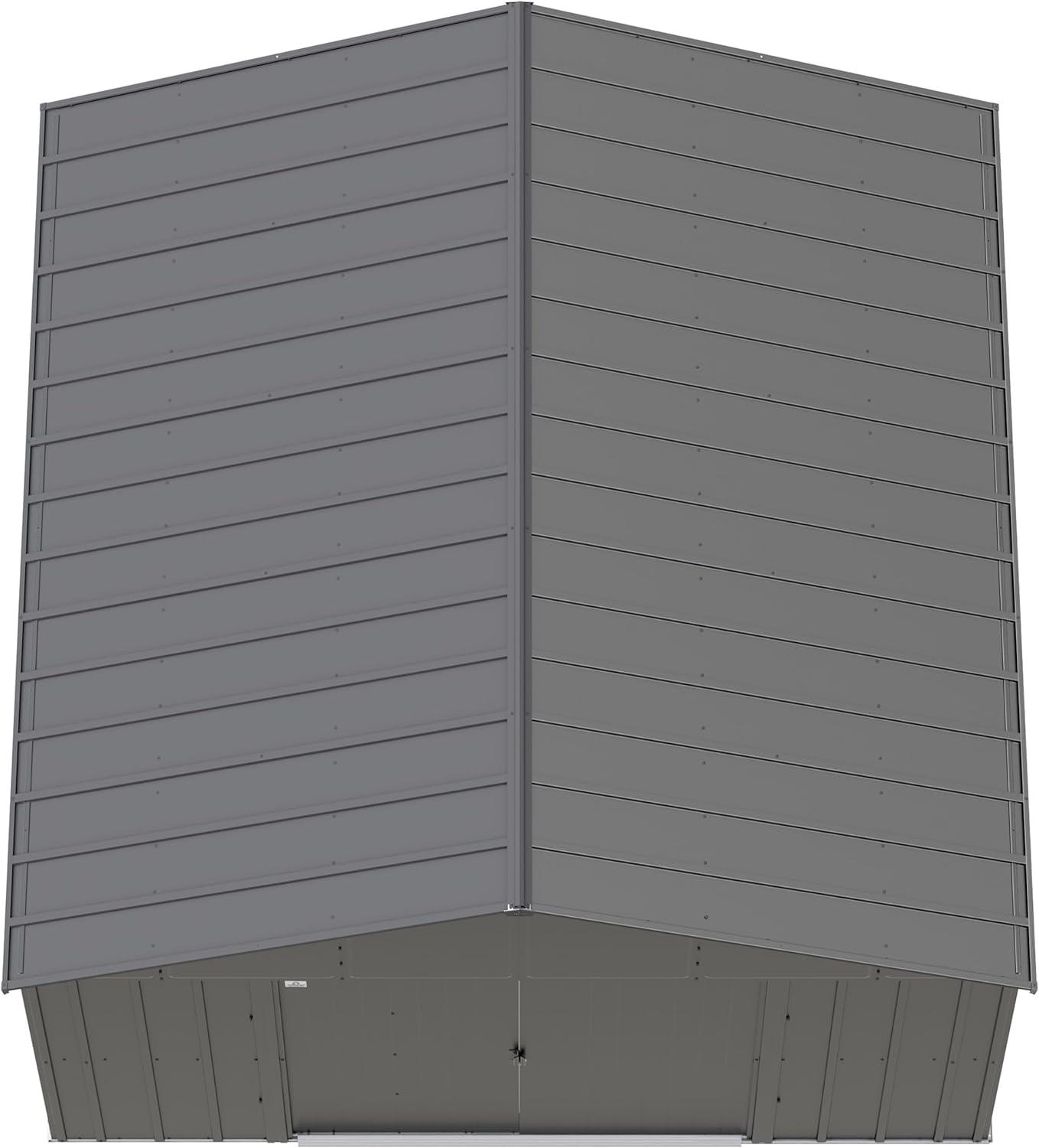 12 ft. W x 12 ft. D Galvanized Steel Storage Shed