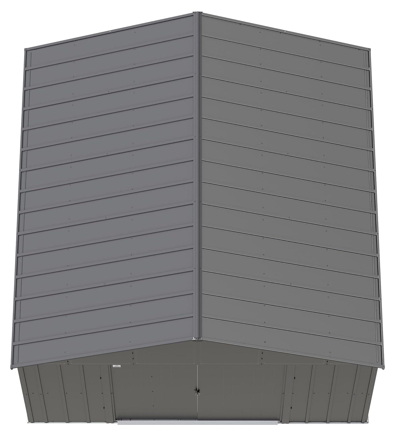 12 ft. W x 12 ft. D Galvanized Steel Storage Shed