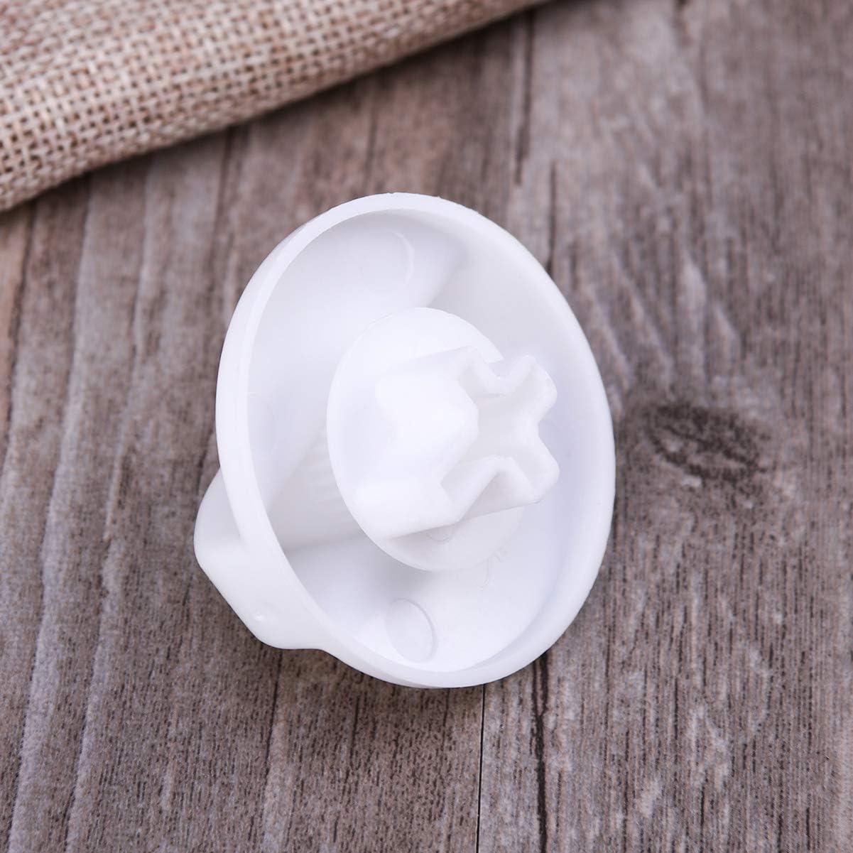 Sparsain Plastic Washing Machine Timer Control Knob for Washer and Dryer Selector (Omnipotent White)