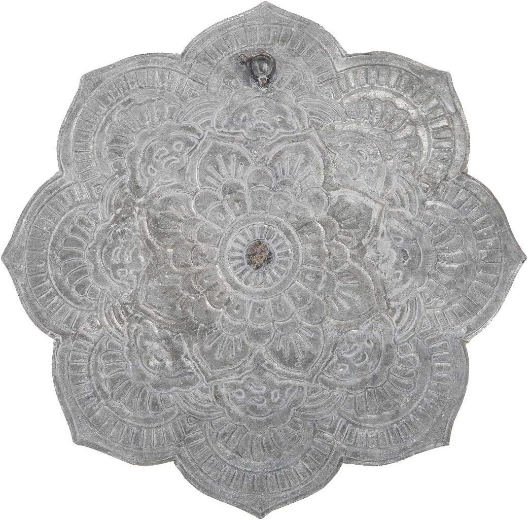 Distressed Patina Metal Layered Flower Wall Décor - Foreside Home & Garden