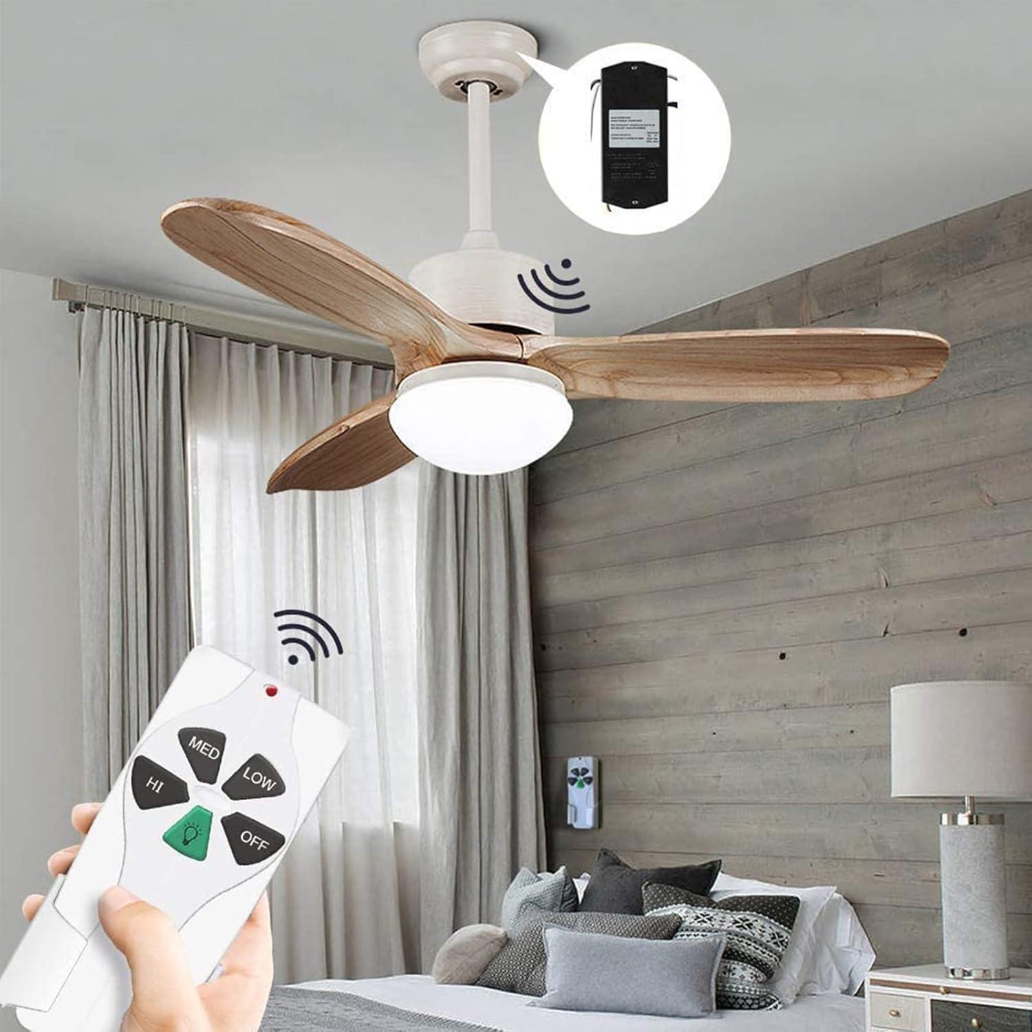 FAN-53T Ceiling Fan Remote Control Replacement for Hampton Bay Hunter Harbor Breeze Allen+Roth Replace 2AAZPFAN53T CHQ8BT7030T CHQ7030T UC7030T FAN53T FANHD L3HFAN35T