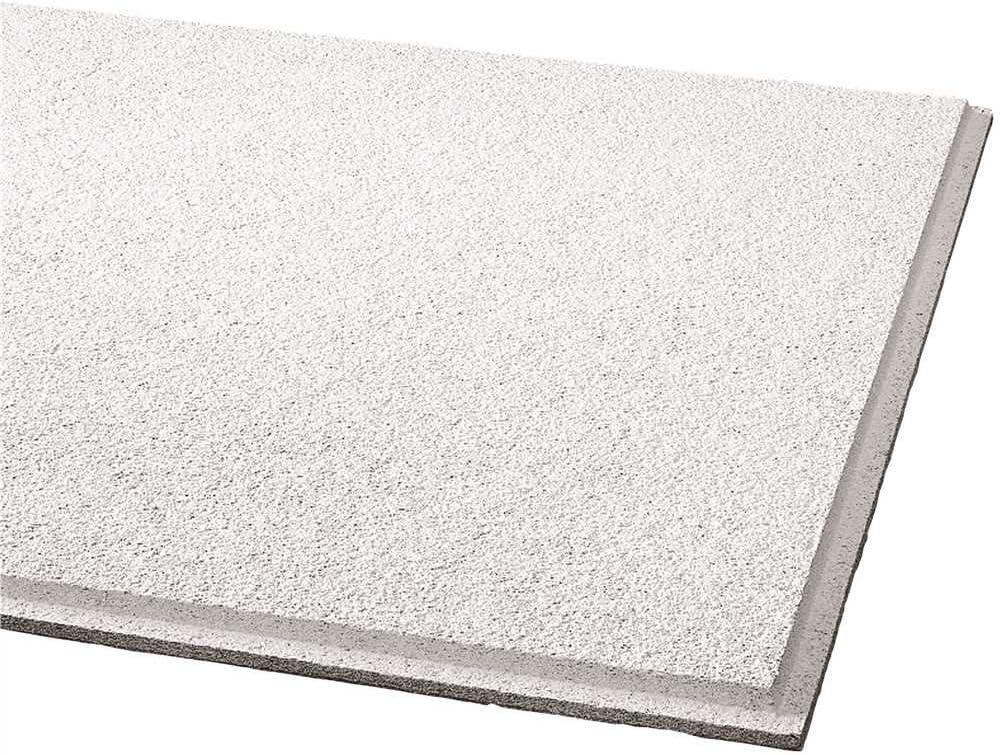 24" White Medium Texture Acoustic Ceiling Tile