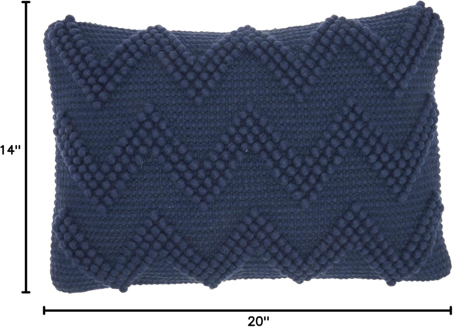 Nourison Life Styles Decorative Throw Pillow, 14" x 20", Navy