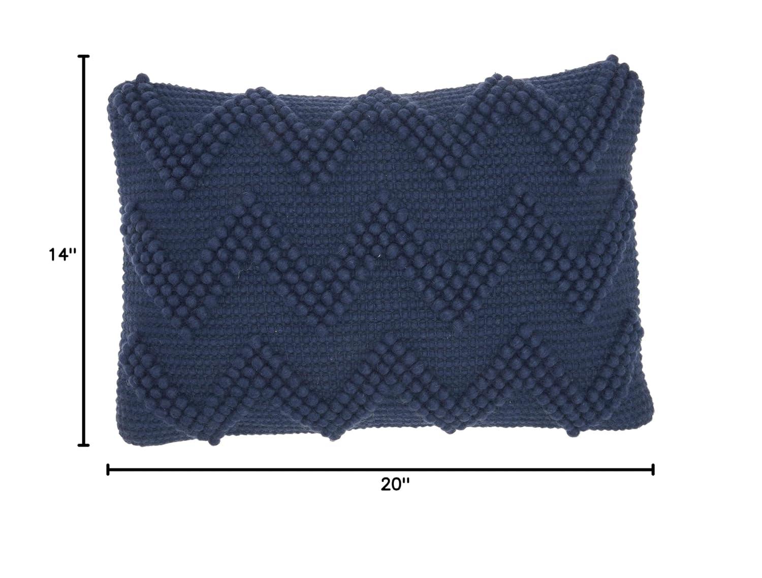 Nourison Life Styles Decorative Throw Pillow, 14" x 20", Navy