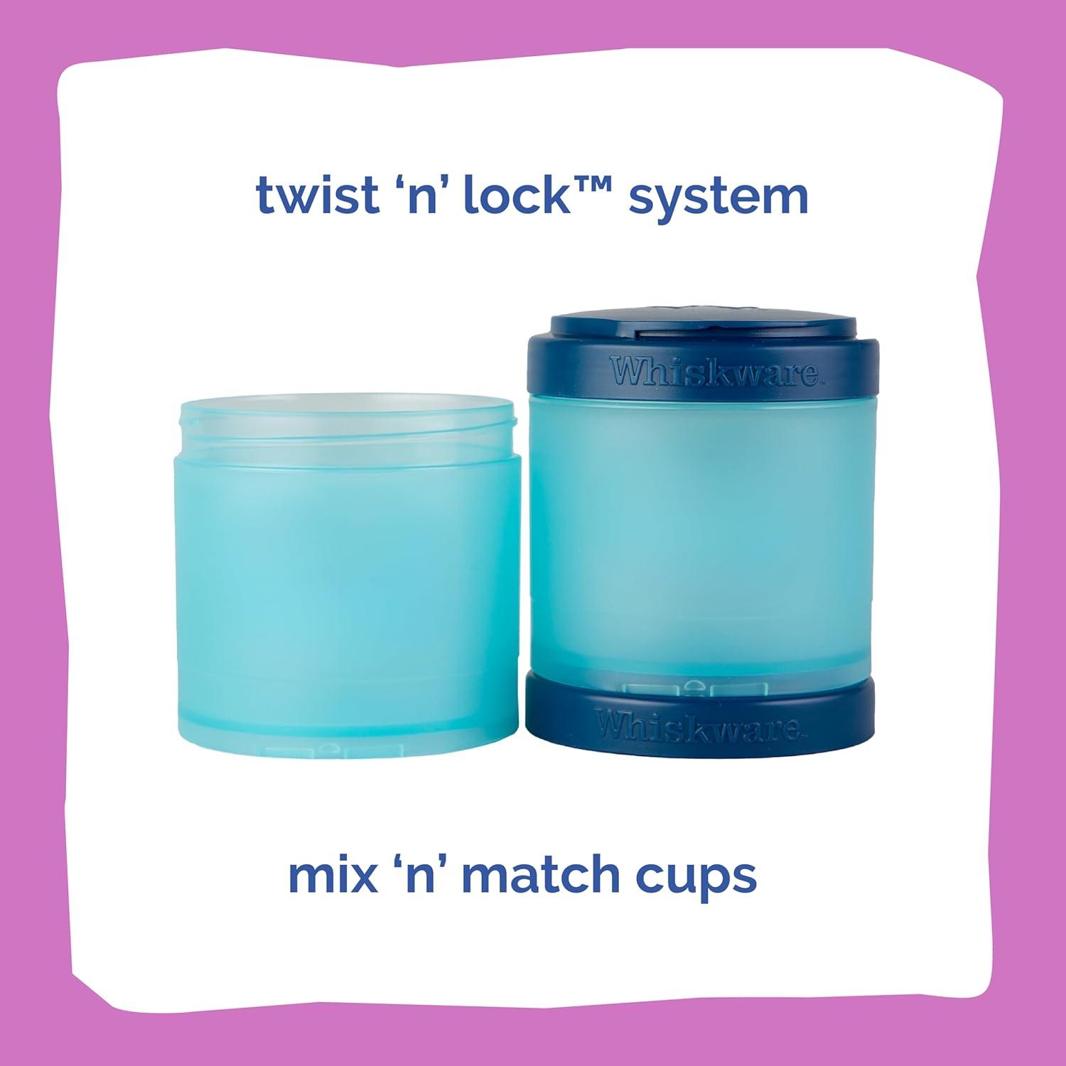 Whiskware Disney Stackable Snack Pack Containers Rapunzel & Pascal Plastic Food Storage