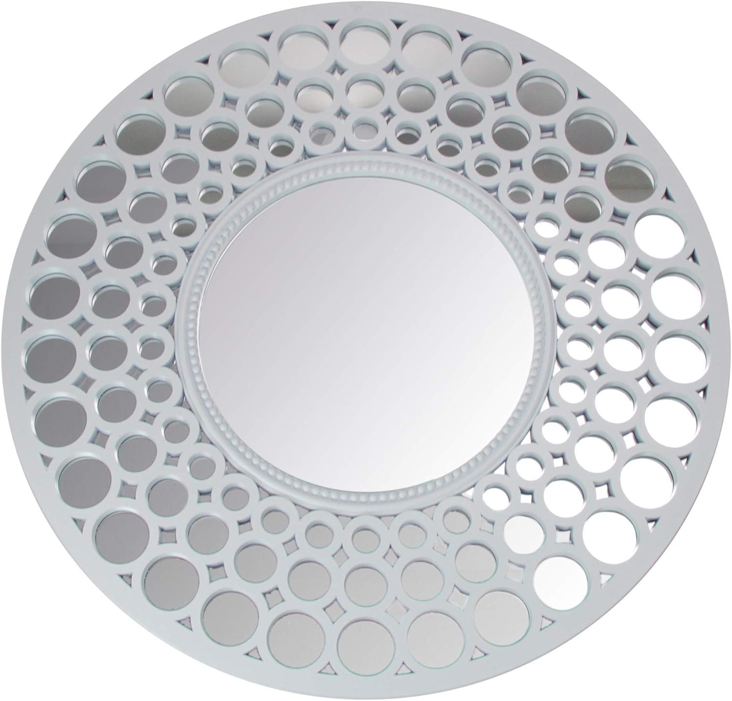 24.75" Cascading Orbs Round Wall Mirror