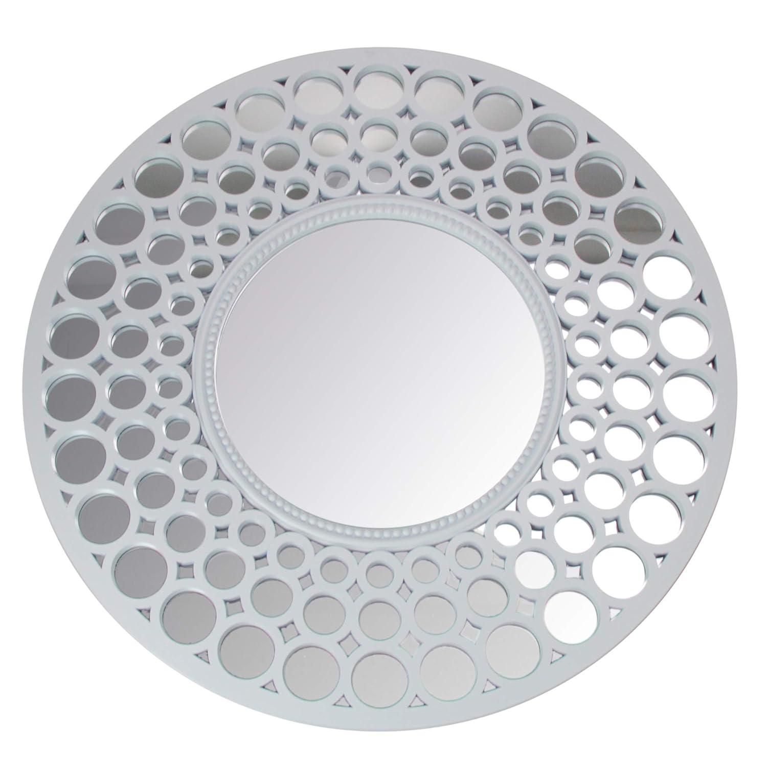 24.75" Cascading Orbs Round Wall Mirror