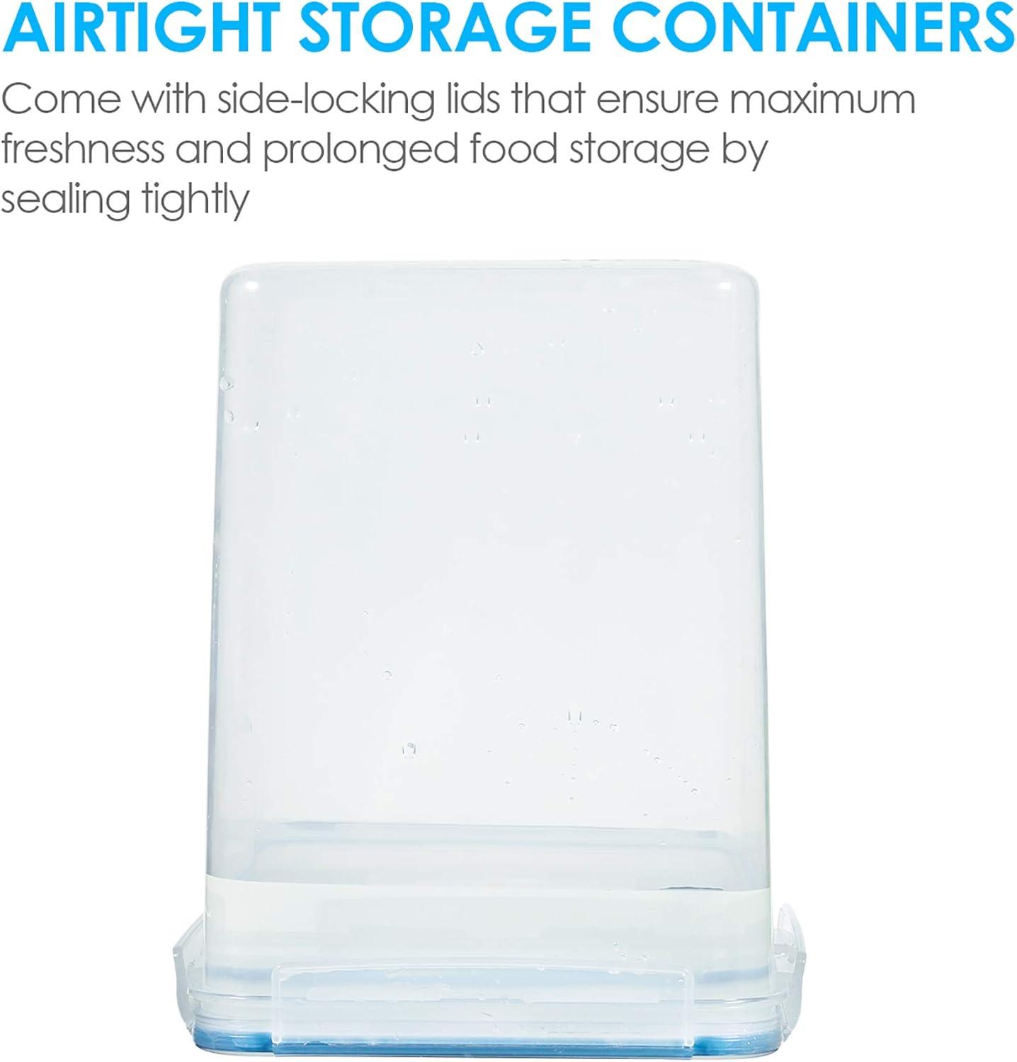 Blue BPA-Free Plastic Airtight Food Storage Set