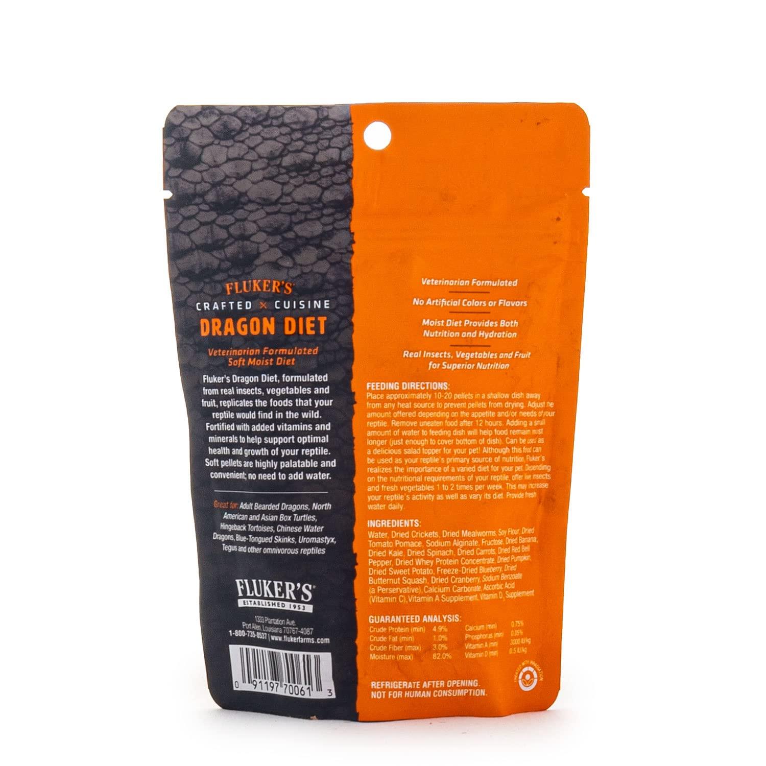 Flukers Crafted Cuisine Dragon Diet - Juveniles [Reptile, Foods Dry] 6.75 oz