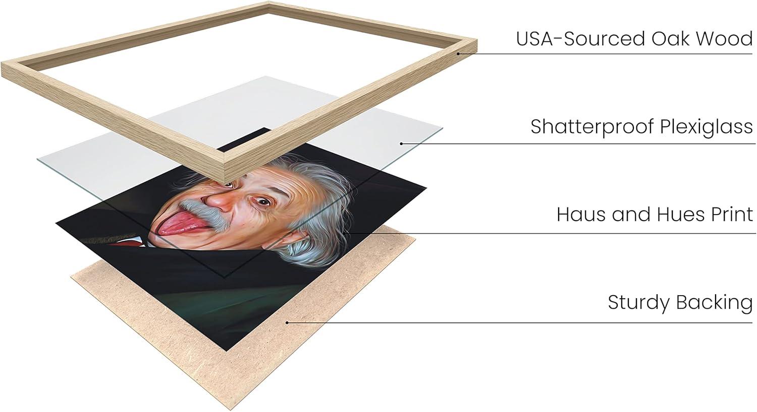 Horizontal Framed Poster with Pennsylvania Oak Frame