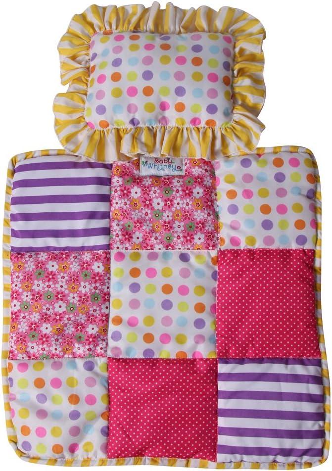 Baby Whitney Patchwork Doll 18 Quilt & Pillow Set (Doll Not Included)