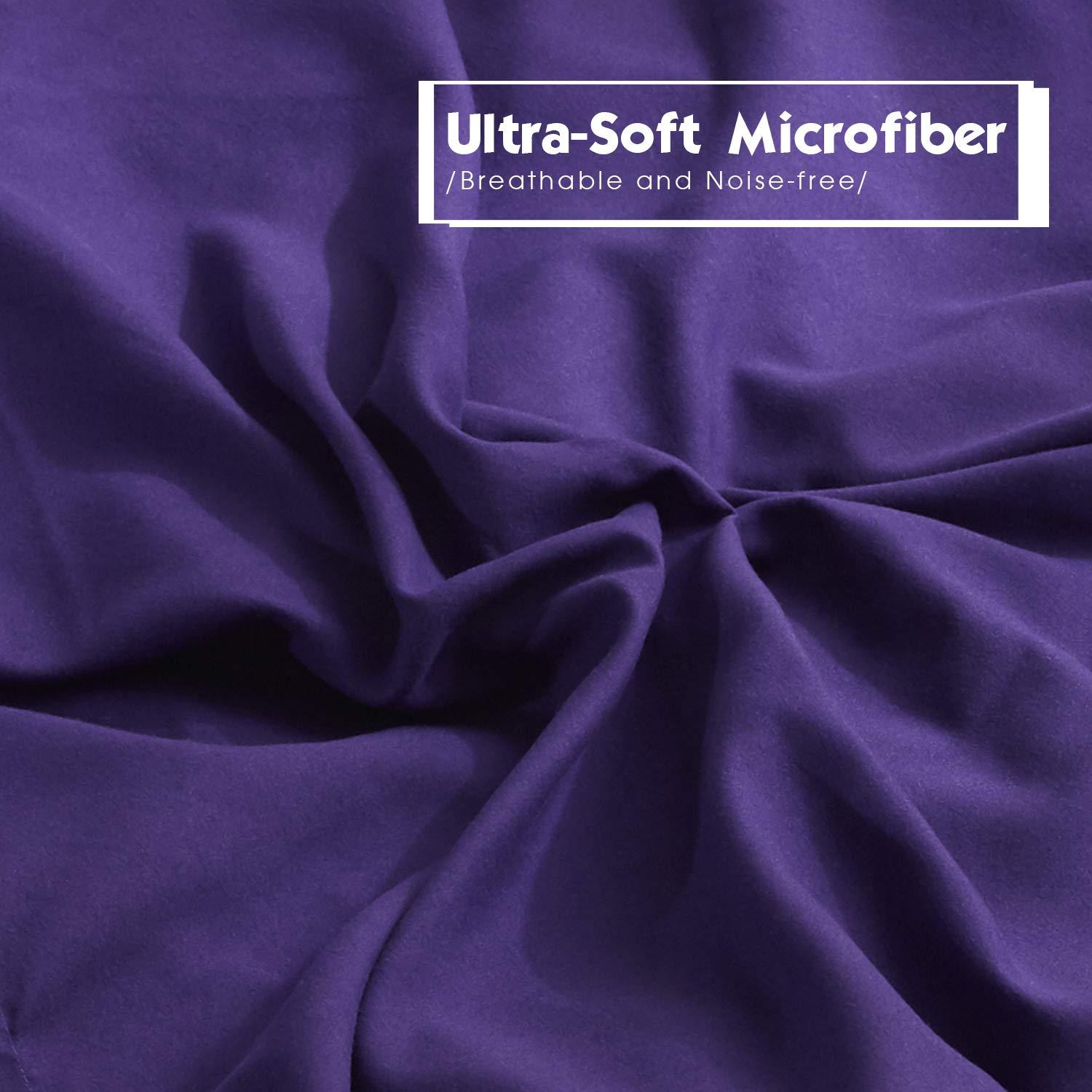 3pc Comforter Set - All Season Reversible Down Alternative Comforter with Two Shams - Quilted Duvet Insert with Corner Tabs - Box Stitched Blanket - Breathable, Soft, Fluffy