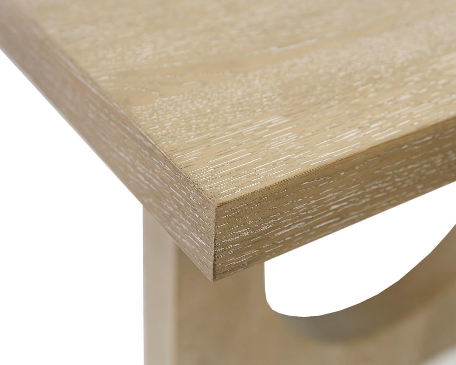 Modern Wood Rectangular Kitchen Table with Eight Chairs Light Brown