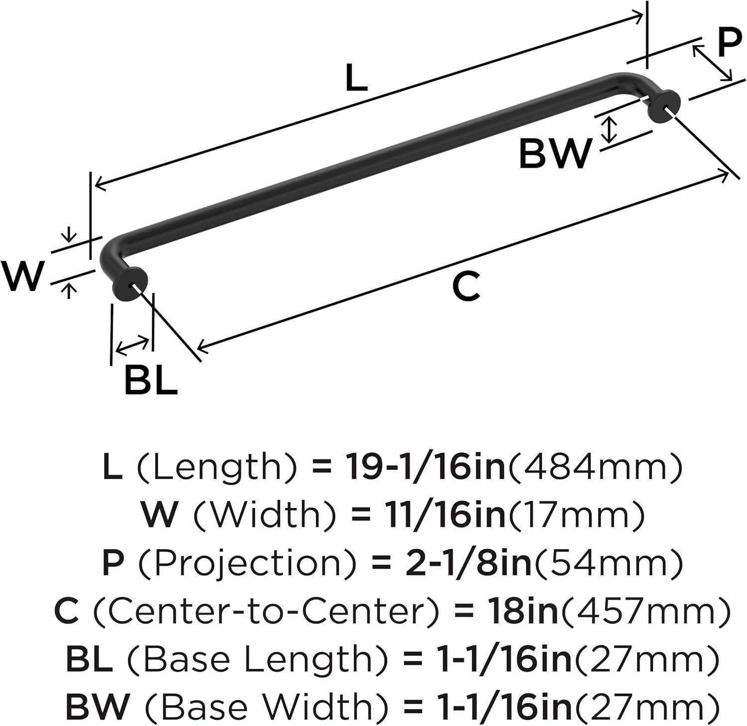 Factor 18 inch (457mm) Center-to-Center