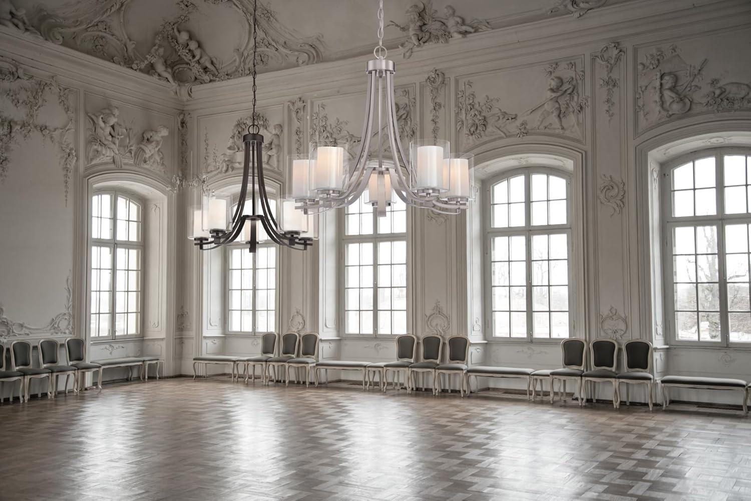 Minka Lavery 4105-84 Parsons Studio 5 Light Chandelier in Brushed Nickel