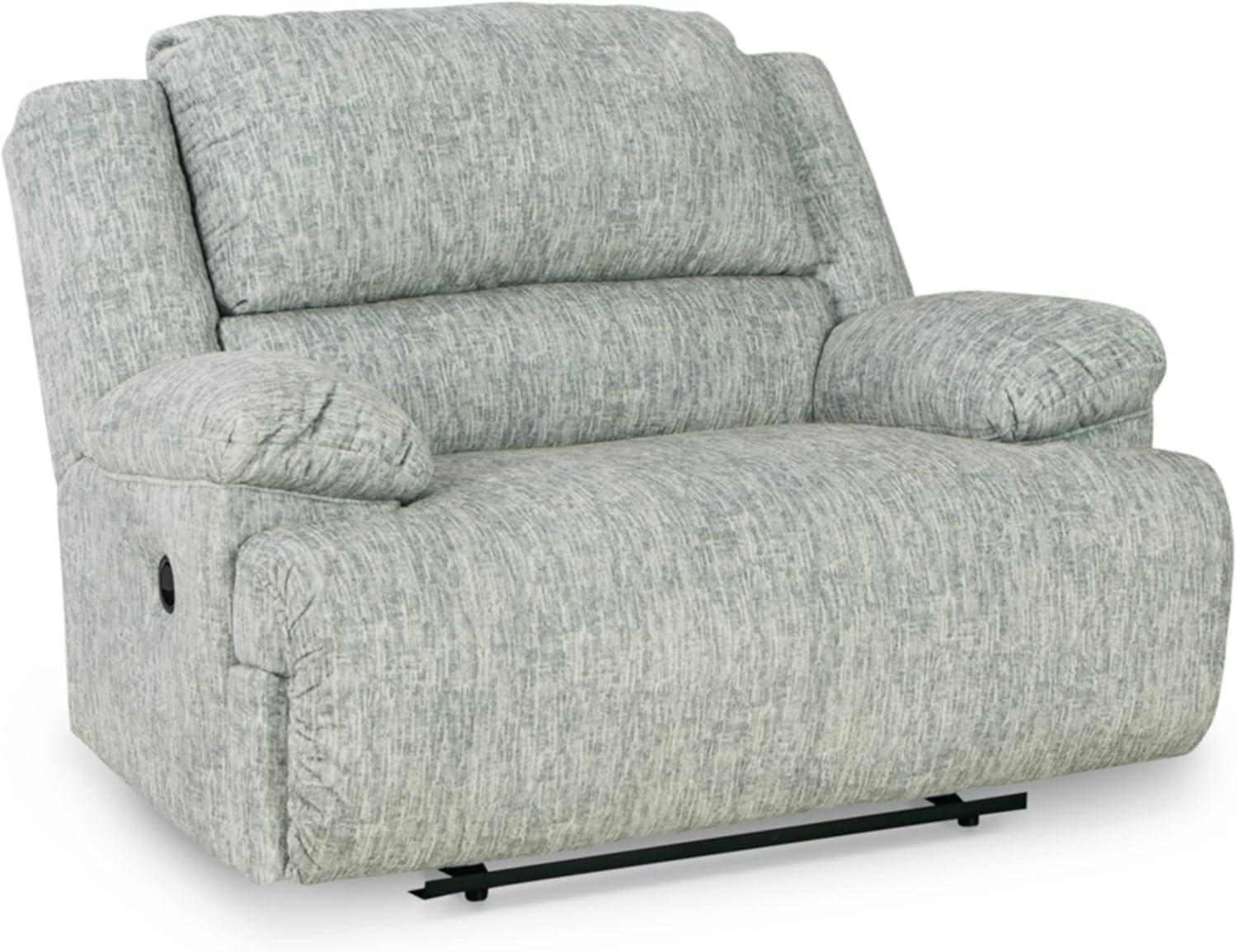 Ashley McClelland 57" Contemporary Zero-Wall Recliner in Light Gray