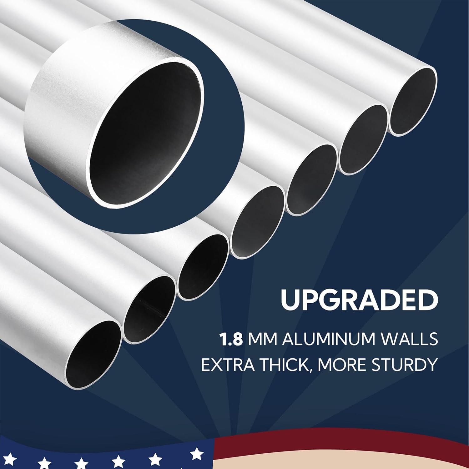 Yescom 25' Upgraded Sectional Aluminum Flagpole Silver