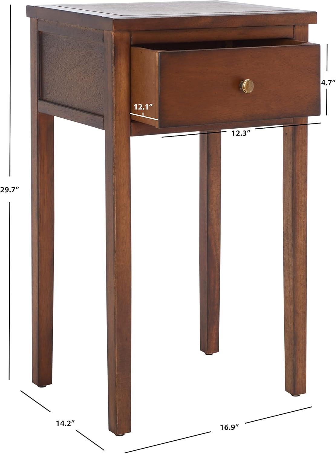 Abel Nightstand with Storage Drawers  - Safavieh