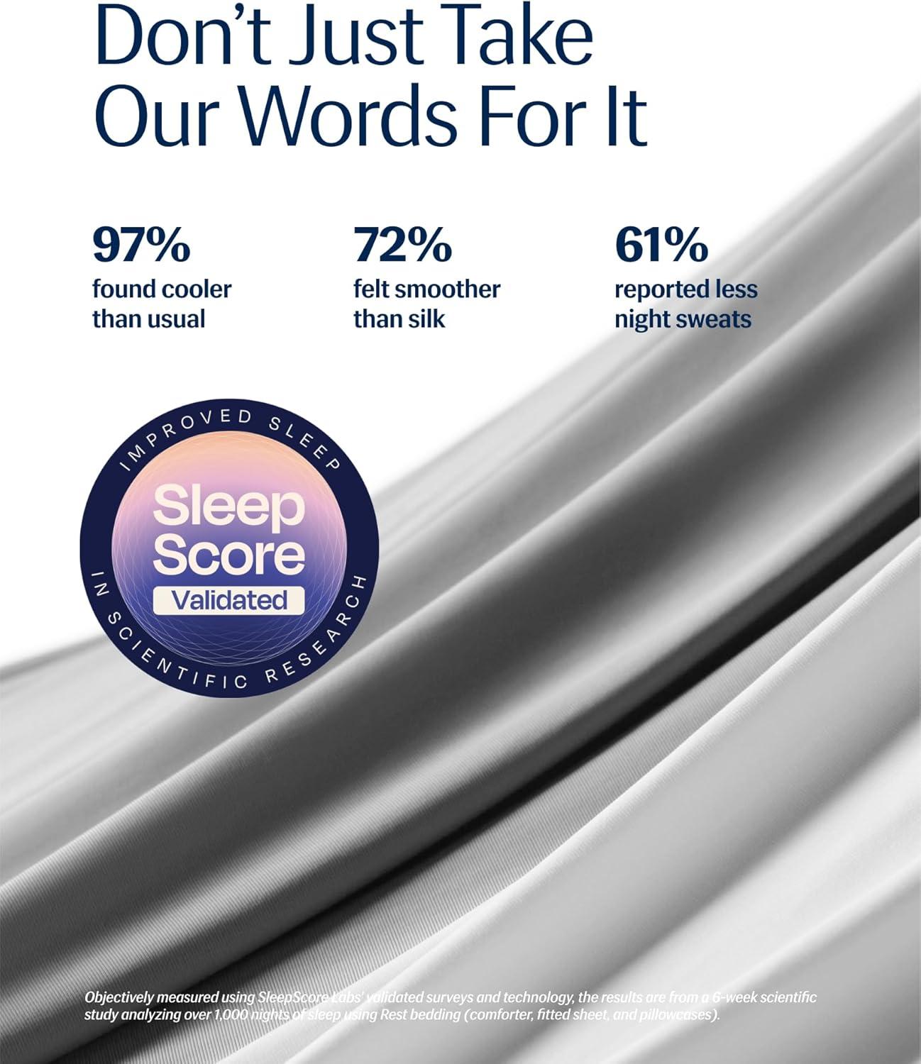 REST REST Evercool Award-Winning Cooling Comforter – Ultra Soft, Breathable, Lightweight, Hypoallergenic, All-Season Comforter for Hot Sleepers, Machine Washable