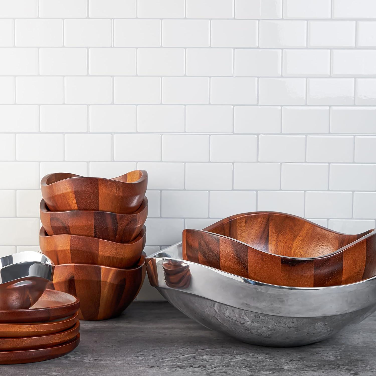 Nambe Billow Individual Salad Bowl - Set of 4