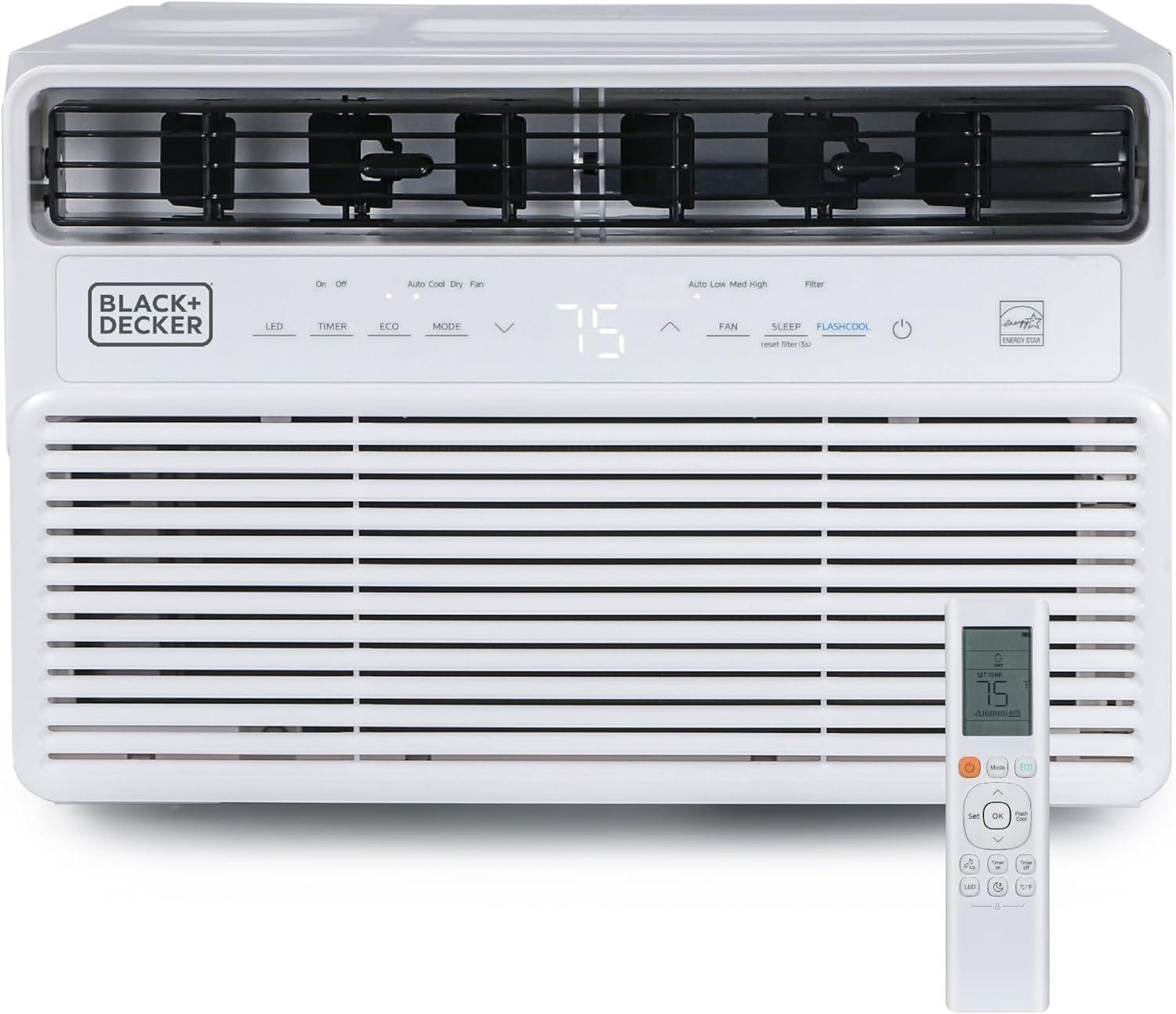 BLACK+DECKER BD10NWES 10,000 BTU Inverter Window Air Conditioner, White