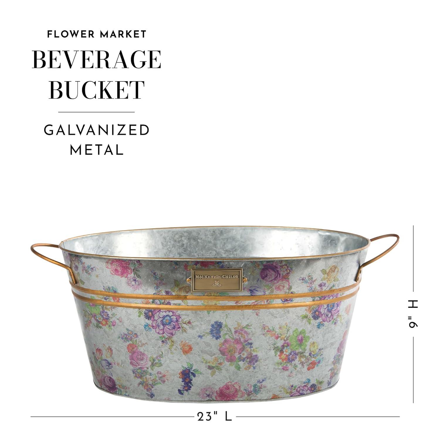 Royal Star Galvanized Metal Ice Bucket with Star Design