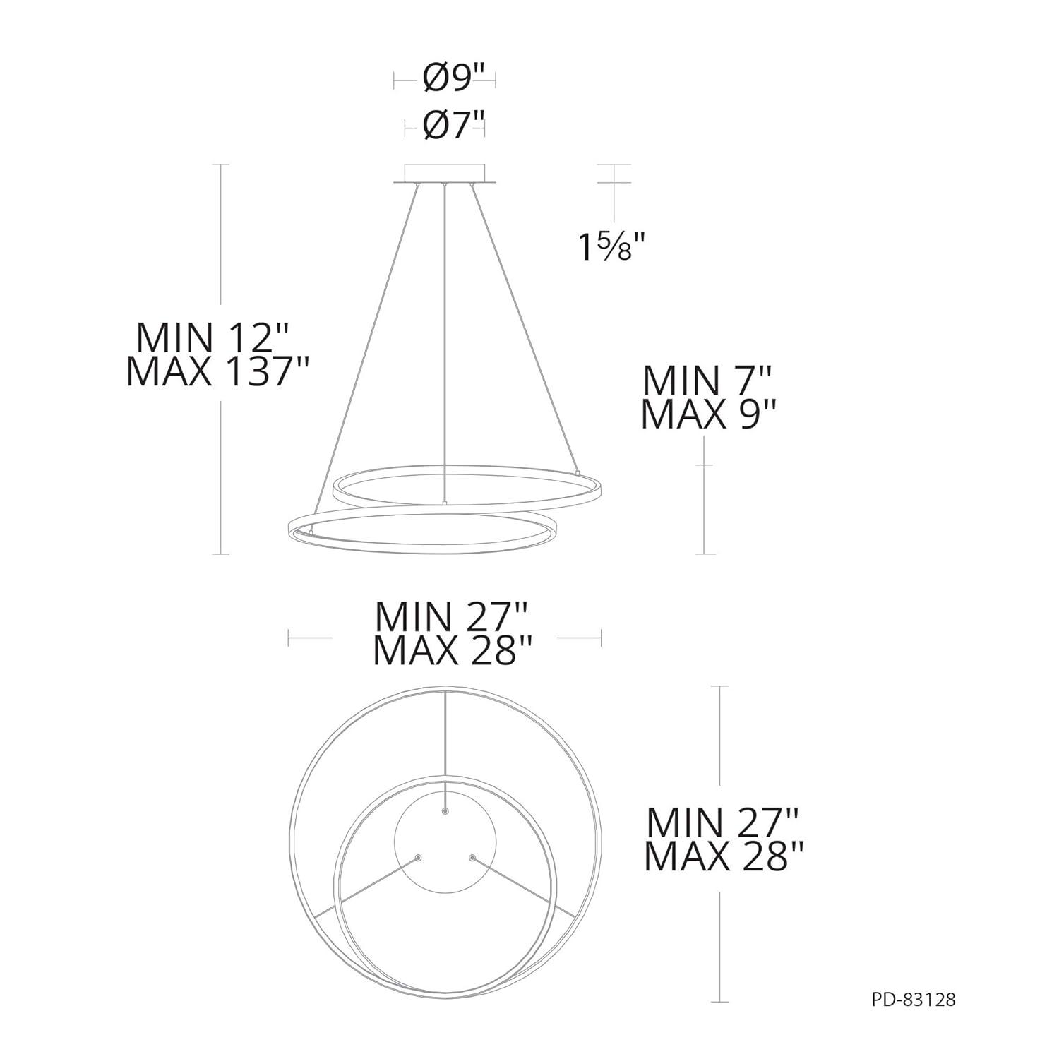 Marques 1 - Light LED Unique/Statement Pendant