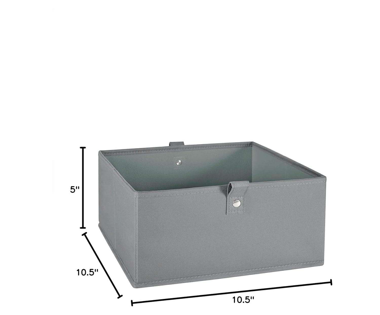 RiverRidge Kids 2pc 5" Fabric Collapsible Storage Cube Organizers for Playroom Organization (Set of 2)