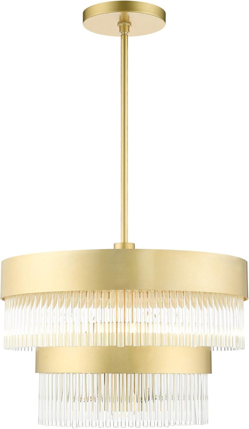 Livex Lighting Norwich 4 - Light Chandelier in  Soft Gold
