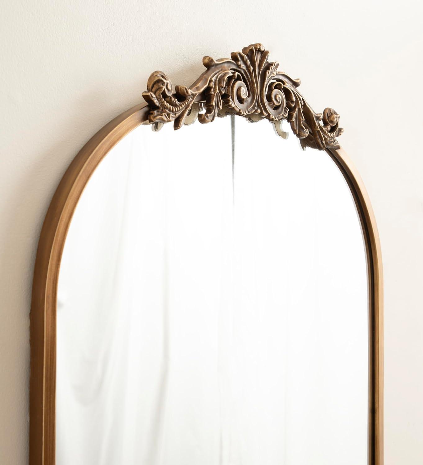 Arendahl 24" x 41" Gold Baroque-Inspired Vanity Mirror