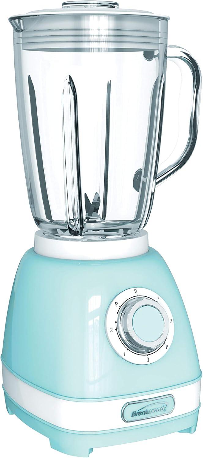 Brentwood 2-Speed Retro Blender with 50-Ounce Plastic Jar in Blue