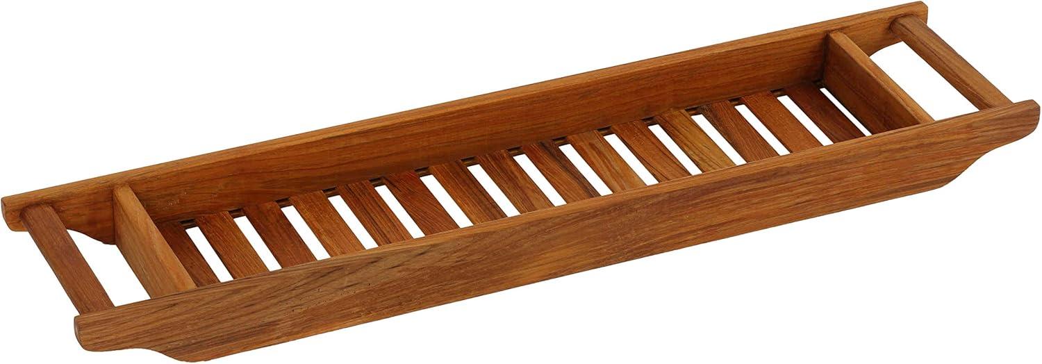 Bare Decor  Vaske Natural Teak Wood Bathtub Caddy, 33" Wide