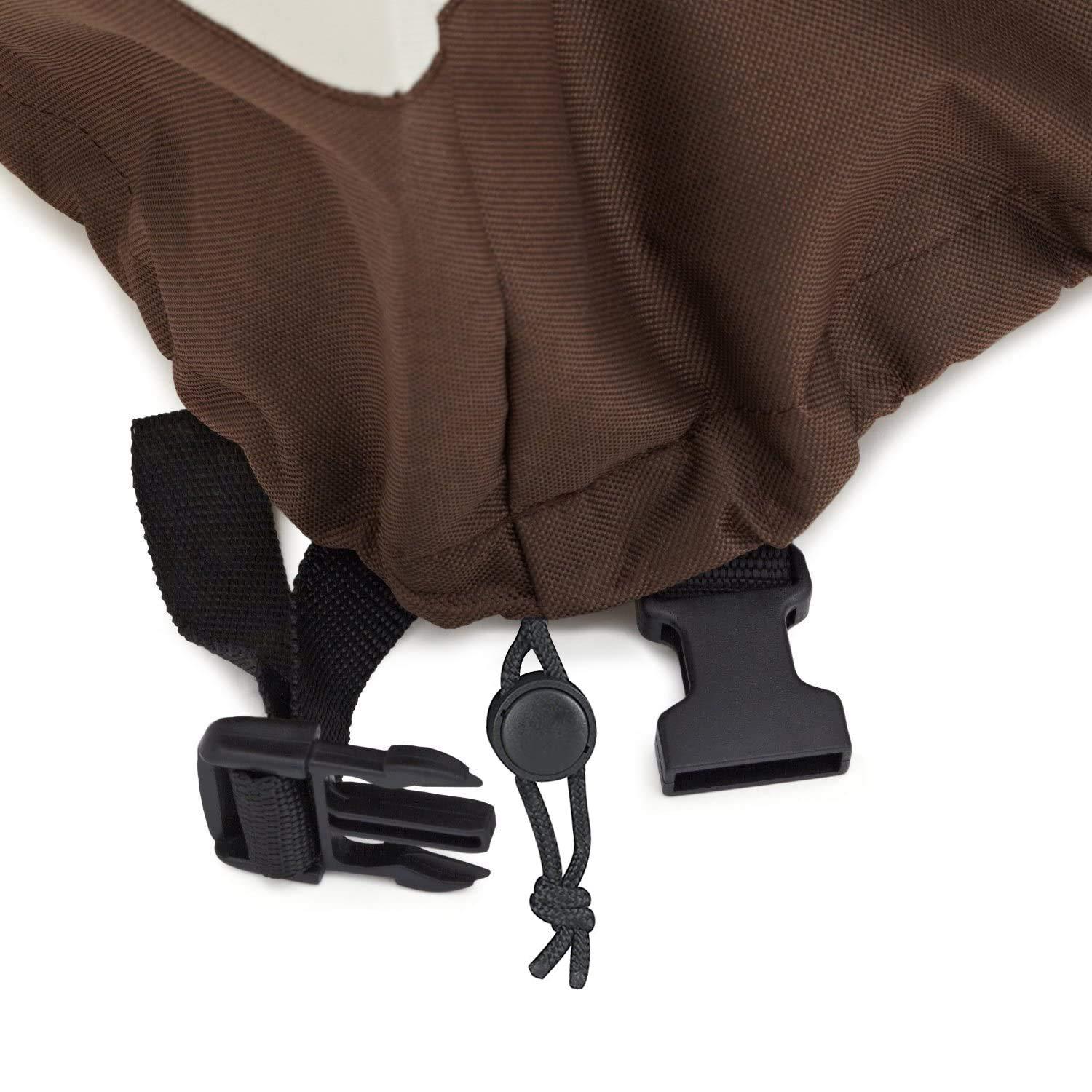 Amazon Basics 2 Seater Outdoor Couch Cover, Patio Furniture Cover, Waterproof, Anti-UV, Durable, Beige/Tan