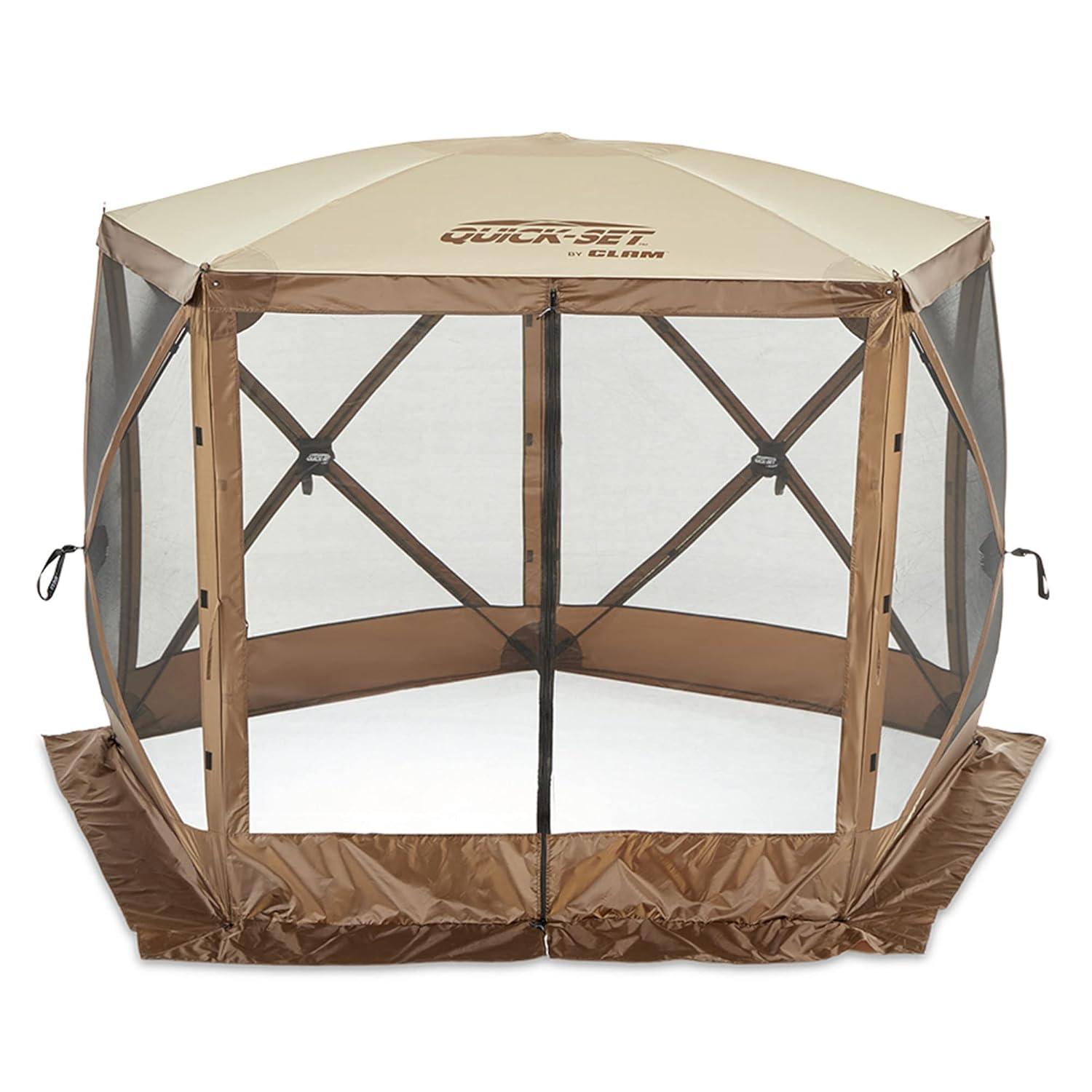 CLAM Quick-Set Portable Outdoor Camping Canopy Shelter