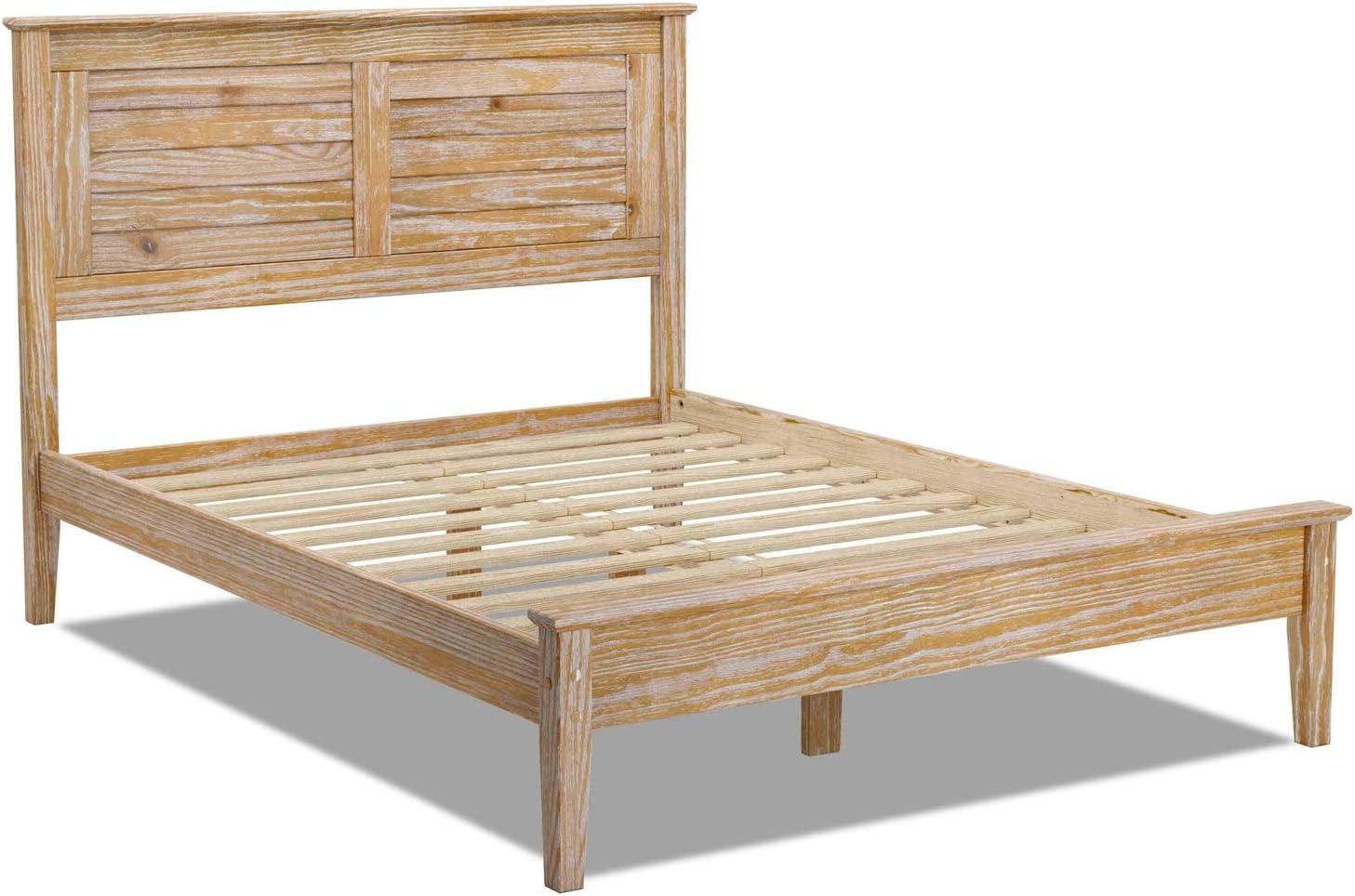 Greenport Solid Wood Louvered Bed