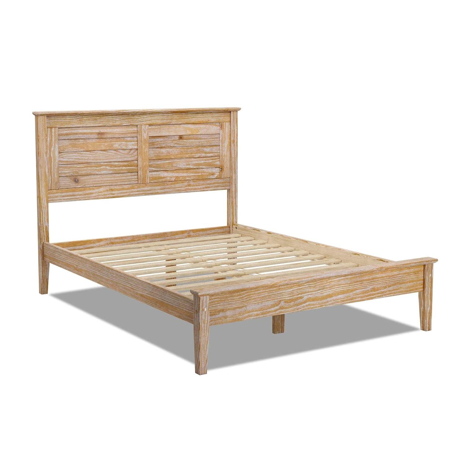 Greenport Solid Wood Louvered Bed