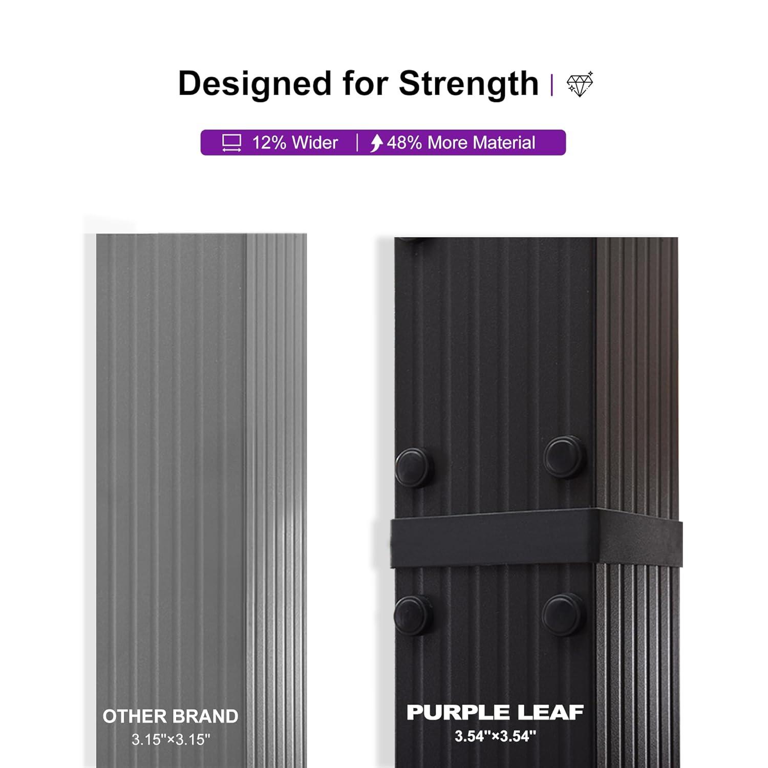 Purple Leaf Aluminum Pergola with Canopy