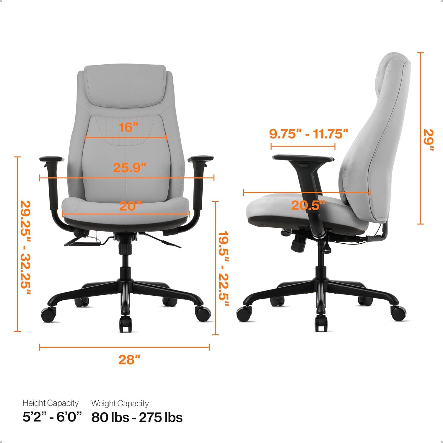 Posturelift Ergonomic Office Chair, Pebble Grey