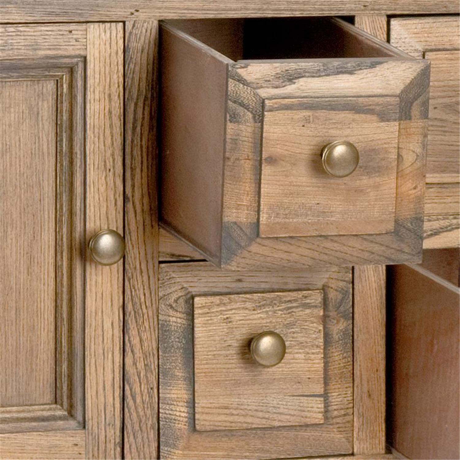 Charlotte Sideboard - Black/Oak Top - Safavieh.