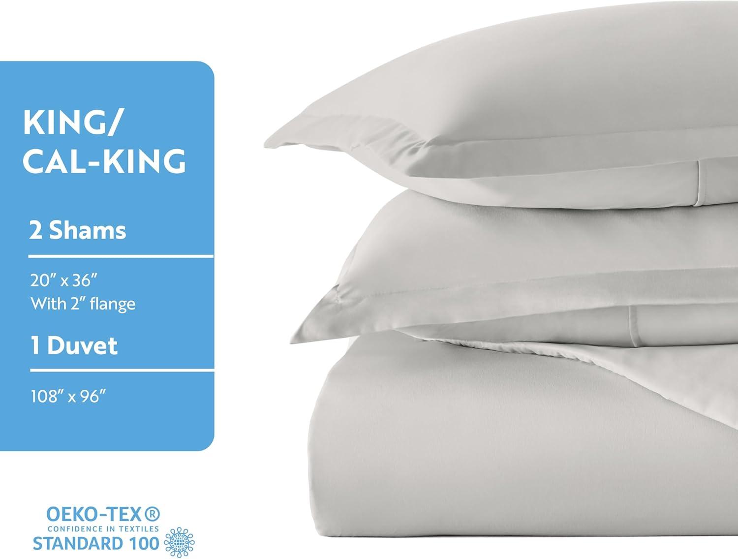 IEnjoy Home Super Soft Double Brushed Duvet Cover Set