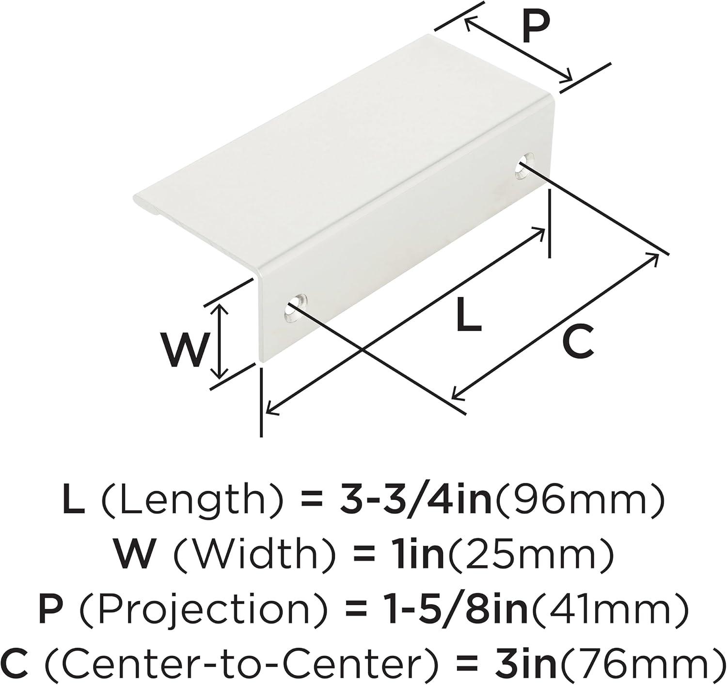 Amerock Edge Pulls for Cabinet or Drawer - 10 Pack