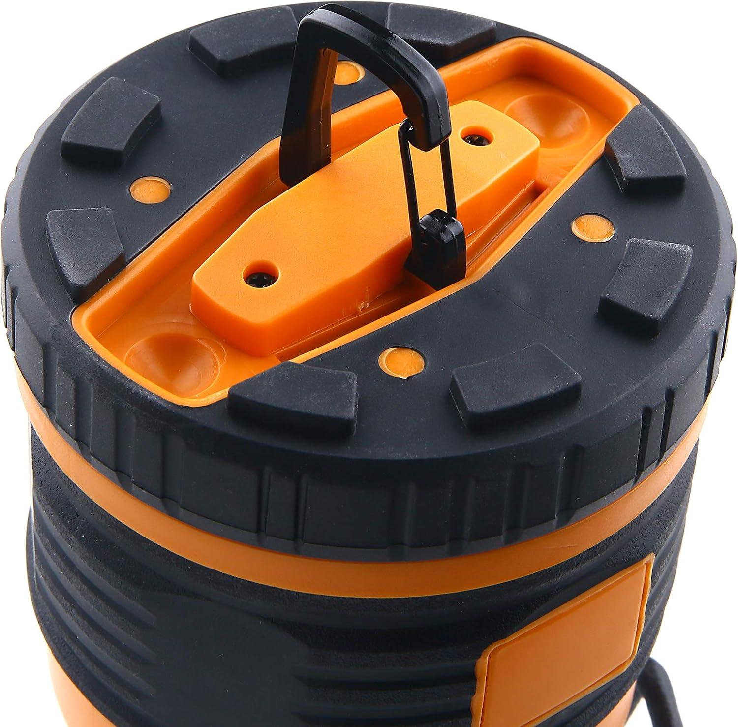 LED Camping Lantern Rechargeable, 1800LM, 4 Light Modes, 4400mAh Power Bank, IP44 Waterproof, Perfect Lantern Flashlight for Hurricane, Emergency, Power Outages, Home and More, with USB Cable (2 Pack)