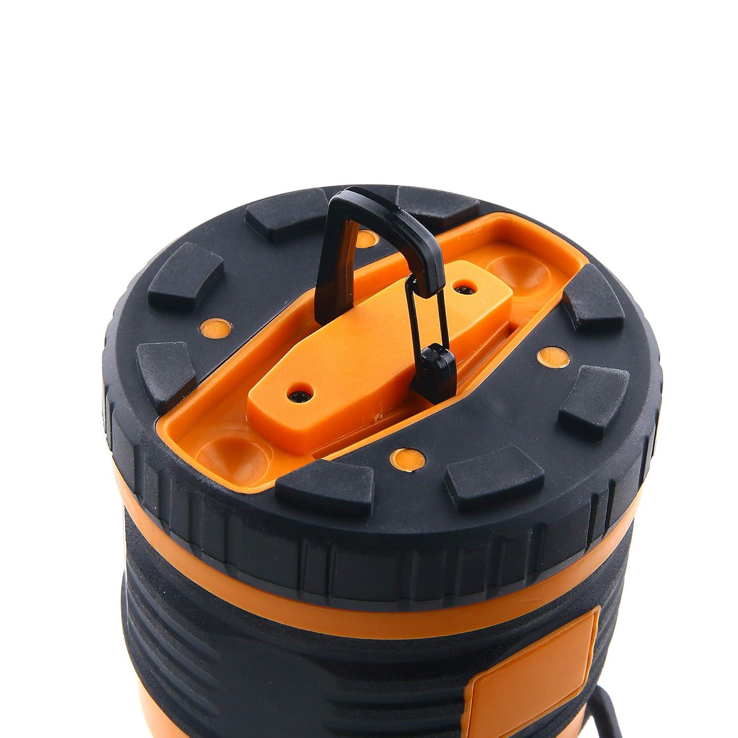 LED Camping Lantern Rechargeable, 1800LM, 4 Light Modes, 4400mAh Power Bank, IP44 Waterproof, Perfect Lantern Flashlight for Hurricane, Emergency, Power Outages, Home and More, with USB Cable (2 Pack)